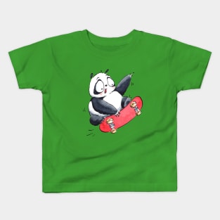 Skate Panda Kids T-Shirt